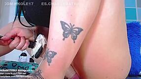 Karla kole shows her tremendous ass and masturbates intensely on cam