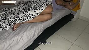 Masturbating with stepsister's huge BBW ass