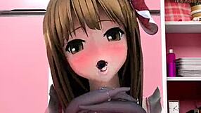 Jeg suger den 18+ MILF fitte i køkkenet, åh gud det er deepthroat