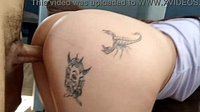 Intense Doggystyle Creampie Impregnates Shaved Pussy In Living Room While Husband Away