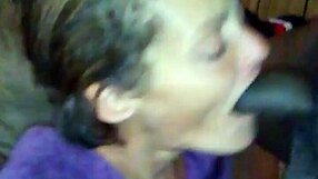 No hands bitch swallows cum in provocative oral creampie