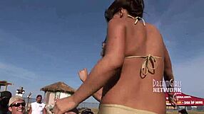 spring break coeds lick whip cream off tits