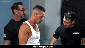 Two Shoplifters Surrender To Gay Guard's Wild Fun - Menperps