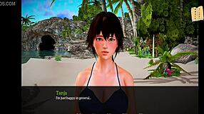 My new family: erotic cartoon with hot brunette and doggystyle action