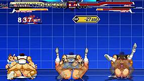 Chun-li caught in wild 6p action scene