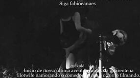 Naughty milf wife teases outdoors in skirt, while cuckold voyeur films the thrilling upskirt show