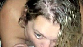 blonde milf deepthroats in doggystyle