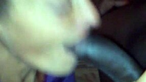No hands bitch swallows cum in provocative oral creampie