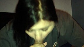 Brunette Teen 18+ Feels Intense Pleasure During Blowjob Leading To Facial Cumshot