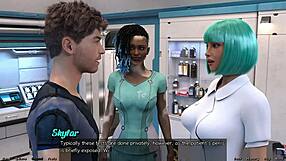 Stranded in space, does she really want to touch my cock?