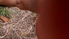 Brazilian brunette pornstar engages in hardcore group assfucking and gangbang sex with cum