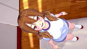 Stepsis in sporty attire wants to have sex in this 3D animated video