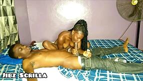 She sucks boobs before riding dick like a bike.