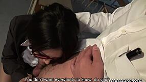 horny japanese teacher minami kitagawa interacts with her student