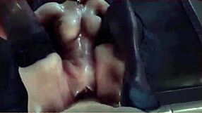 She takes it so hard in this 3D anime hentai anal blowjob fucking assfucking scene.