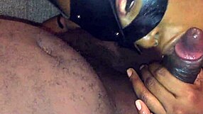 Step sister eating syrup off my cock in a deepthroat blowjob scene