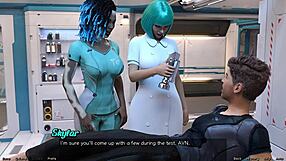 Stranded in space, does she really want to touch my cock?