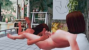 Perverted Futanari Mistress Seduces Femboy Stepson for Rough Anal and Deep Throat