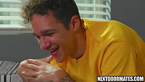 Jayden Marcos and Sam Ledger in hot dorm sex