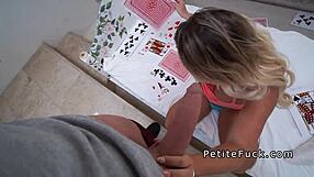 See this busty blonde get banged in the bedroom?