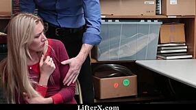 Stepdaughter Fucks Mall Officer To Save Stepmommy