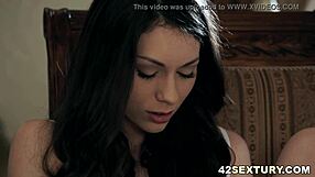 arwen gold masturbates solo in lingerie