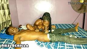 She sucks boobs before riding dick like a bike.