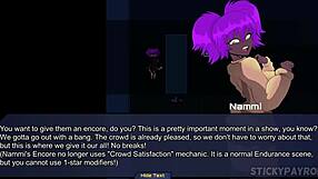 I met a girl at the Spunkstock music festival rave and we connected in the hentai sex game - part 6