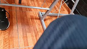 Watch Nataly's Upskirt Pussy Hairs Peek Out Under Her Miniskirt!