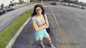 Fucking Cute Broke Teen In Glasses For Cash Pickup