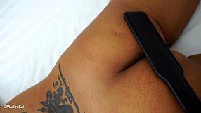 hot wax play ties and spanks asian girlfriend for cim finish