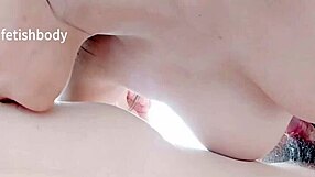 Hey, that lip licking feels amazing, sucking balls and swirling tongue around cock