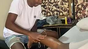 Visiting the swing house in Rio for a couple's massage.