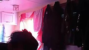 She sucks a deep load of cum.