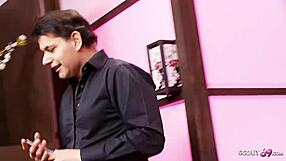 Lesbian friends watch her get fucked by older guy at club