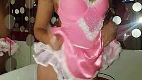 briana moon's outdoor cosplay anal tease in the shower