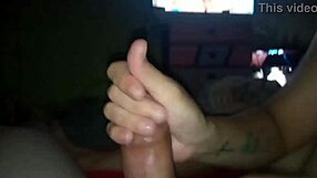 Again, this slut jerks me off watching porn 😏