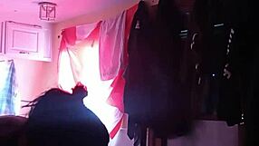 She sucks a deep load of cum.