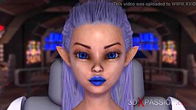 3D animated sex with futanari in space station Anal sex