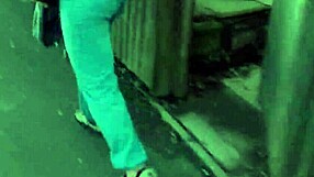 naughty woman strips and relieves herself on the street