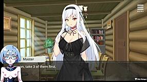 The witch's sexual prison gameplay unfolds in hentai