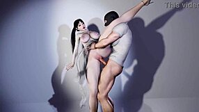 Anime girl picks flowers in 3d hentai scene