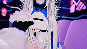 Public lap dance in VRChat ends up in a steamy blowjob