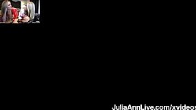 Julia Ann enjoys detailed cougar cunnilingus with huge tits and dirty talk