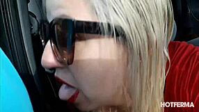 giving blowjob to stranger in car