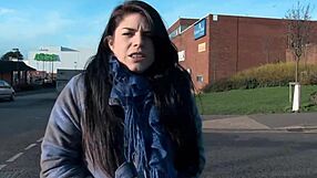 Public display of naughty exhibitionism in the UK streets
