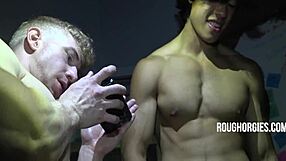 I joined a wild gay classroom orgy with Jordan Lake, Jesse Stone, Zacc Andrews, and Jay Wu