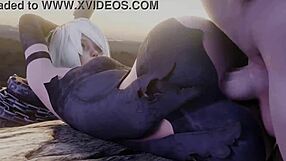 Hey, ever seen A2 hentai with wild anal and doggystyle action?