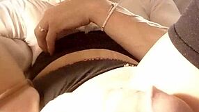 this mature shemale is playing with her monster cock