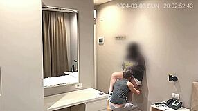 Spy camera reveals girlfriend cheating with baywatch guy in doggystyle